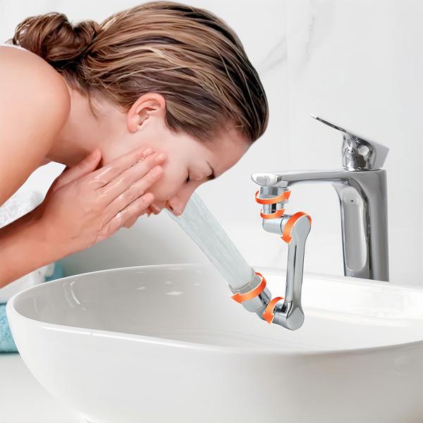 1080° Drehbarer Wasserhahn-Aufsatz: Für Bad & Küche – Ein flexibler Armatur-Sprudler – Spart Wasser & bringt Komfort