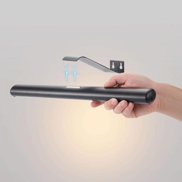 2er-Set Elegante Wand- und Bildleuchte mit Fernbedienung & Touch Schalter, USB- & Akkubetrieb, dimmbar: Eine flexible LED-Lampe für Kunst & Ambiente