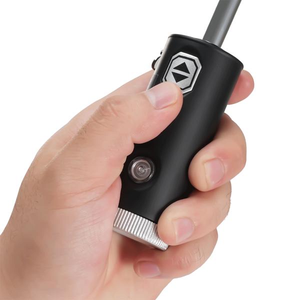 2er-Set Faltbarer Regenschirm mit LED-Taschenlampe, Ø105 cm, schwarz: Ein perfekter Allwetter-Begleiter für Dunkelheit & Regenschauer