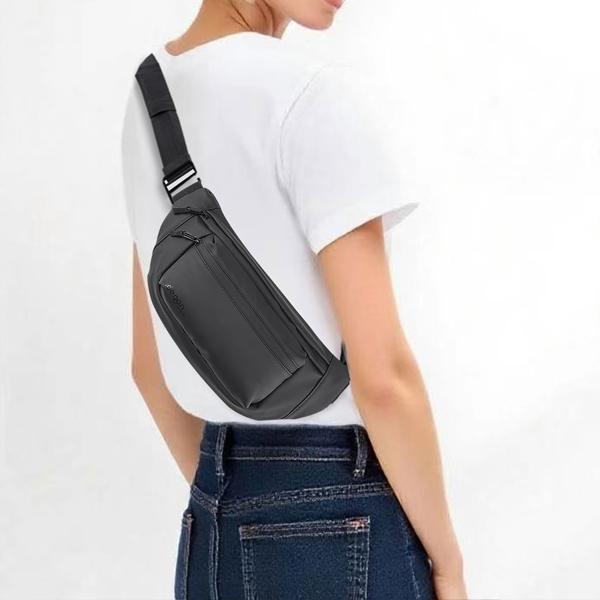 Ultraleichte Umhängetasche mit Trinkblase, 1l - Crossbody Bag mit Trinksystem ideal fürs Wandern, Laufen, Biken, Sport und Outdoor