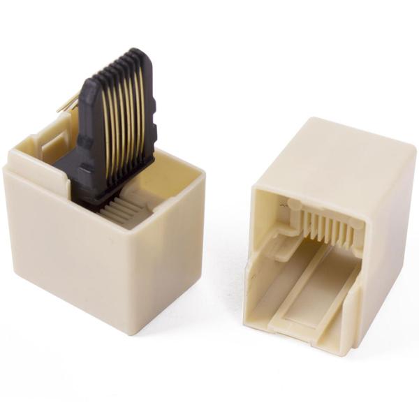 RJ45 Netzwerk Kupplung - Stabile LAN-Verlängerung für Ethernet, Router & PC-Netzwerke - Zuverlässige Datenübertragung - 1x RJ45-Buchse auf 1x RJ45-Buchse