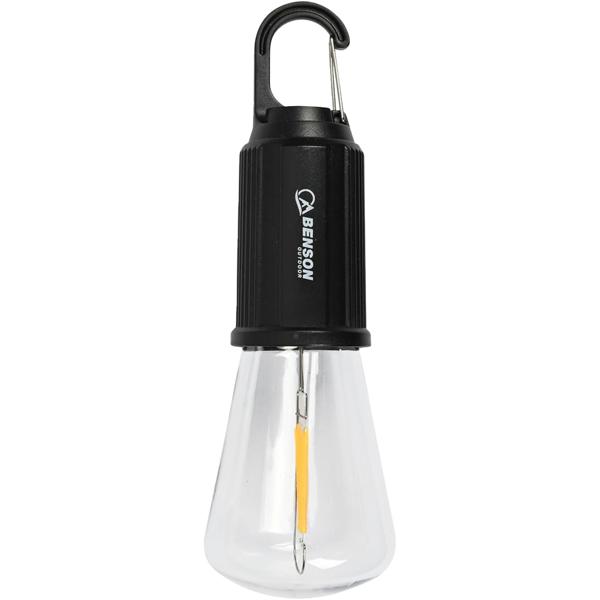 2er-Set LED Campinglampe mit Clip-Haken, schwarz: 100lm, Akku, praktischer Aufhänger – mobile Beleuchtung für Camping- und Outdoor-Abenteuer