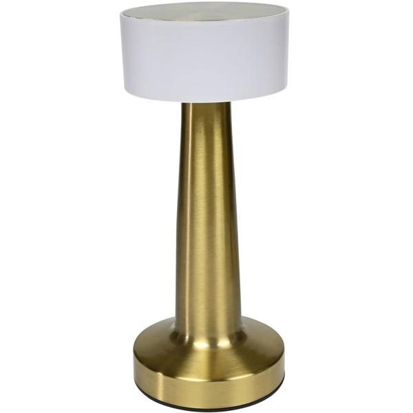 Elegante LED Tischlampe in Gold-Optik, Touch-Steuerung: Stilvolle Beleuchtung für Wohnzimmer & Schlafzimmer, ein luxuriöses Deko-Element