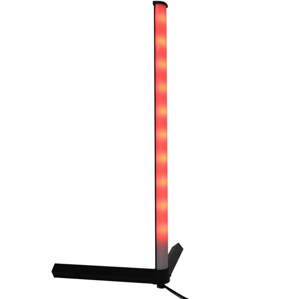 2er-Set LED-Ecklampe mit RGB-Farben, H 40cm, 5W – Stimmungsleuchte, versch. Farbmodi, dimmbar, Musik-Synchronisation, Ambiente-Beleuchtung