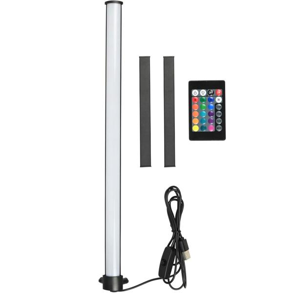 2er-Set LED-Ecklampe mit RGB-Farben, H 40cm, 5W – Stimmungsleuchte, versch. Farbmodi, dimmbar, Musik-Synchronisation, Ambiente-Beleuchtung