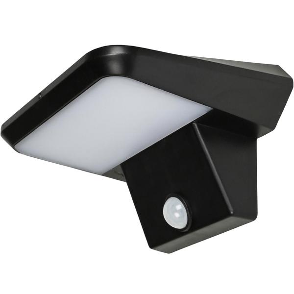 2er-Set Solar Aussen-Wandleuchte Schwarz IP44: Mit PIR-Sensor – Ihr kabelloses LED-Licht für Garten & Eingangsbereich clever & sicher