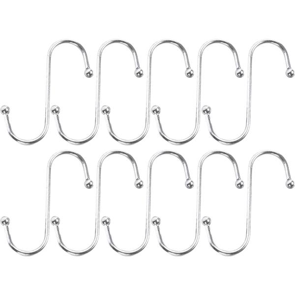 Robustes Hängehaken-Set, 10-tlg, 10 cm: Ordnung & Aufbewahrung, vielseitig, stark & einfach, S-Haken für Küche, Bad, Garage & mehr