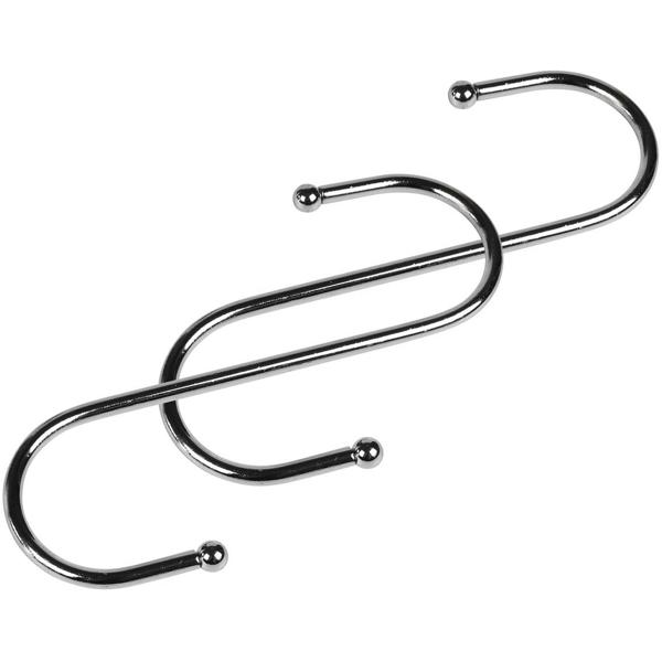 Robustes Hängehaken-Set, 2-tlg, 16 cm: Ordnung & Aufbewahrung, vielseitig, stark & einfach, S-Haken für Küche, Bad, Garage & mehr