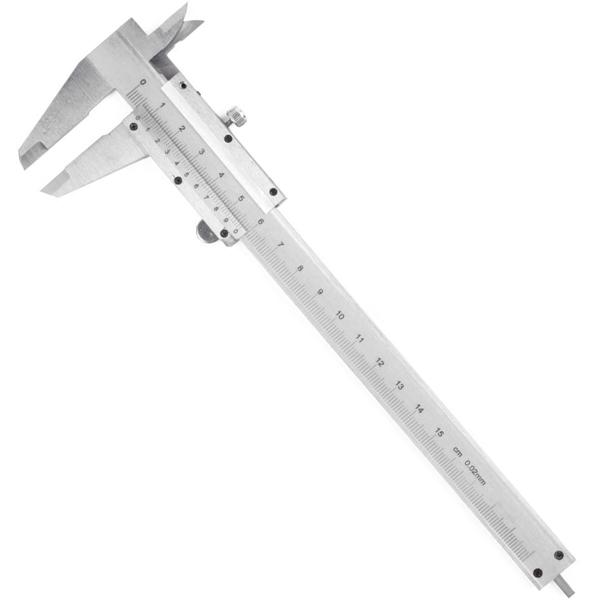 Präzise Schiebelehre mit Feststellschraube, 150 mm: exakte Innen-, Aussen- & Tiefenmessungen, für Profis & Heimwerker