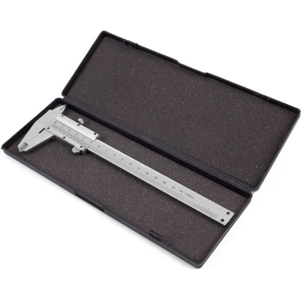 Präzise Schiebelehre mit Feststellschraube, 150 mm: exakte Innen-, Aussen- & Tiefenmessungen, für Profis & Heimwerker