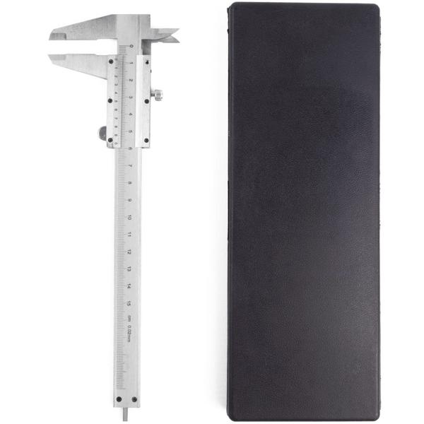 Präzise Schiebelehre mit Feststellschraube, 150 mm: exakte Innen-, Aussen- & Tiefenmessungen, für Profis & Heimwerker