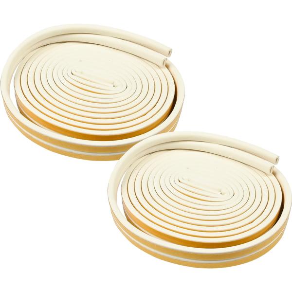 D-Profil Zugluft Dichtungsstreifen Weiss 4er Set (3m x 9x4mm): Selbstklebend, langlebig & energiesparend – Perfekt gegen Kälte, Lärm & Staub!