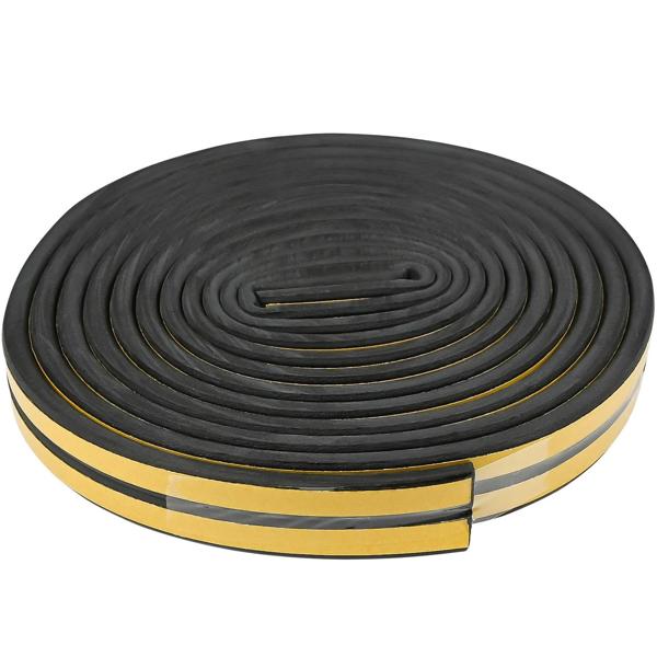 D-Profil Zugluft Dichtungsstreifen Schwarz 4er-Set (3m x 9x4mm): Selbstklebend, langlebig & energiesparend – Perfekt gegen Kälte, Lärm & Staub!