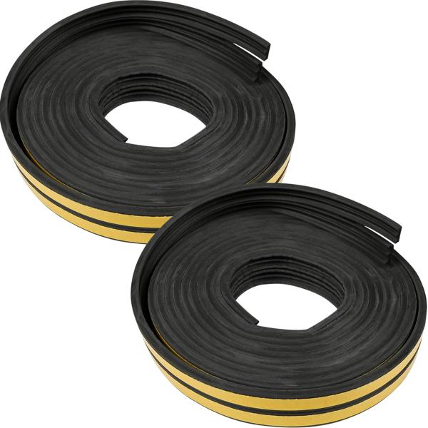 E-Profil Zugluft Dichtungsstreifen Schwarz 4er-Set (3m x 9x4mm): Selbstklebend, langlebig & energiesparend – Perfekt gegen Kälte, Lärm & Staub!