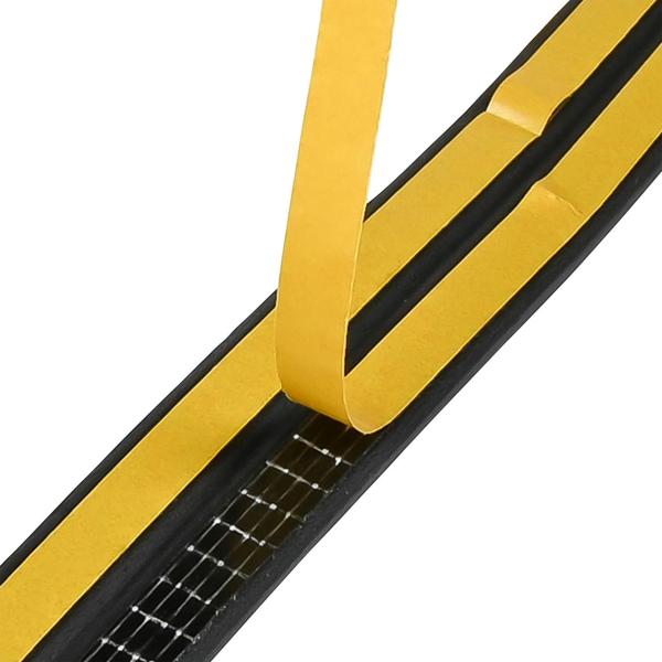E-Profil Zugluft Dichtungsstreifen Schwarz 4er-Set (3m x 9x4mm): Selbstklebend, langlebig & energiesparend – Perfekt gegen Kälte, Lärm & Staub!