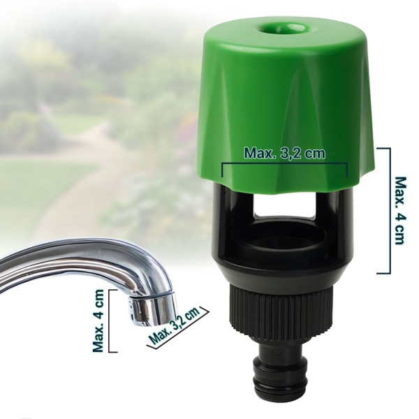 2er-Set Universal Wasserhahn Adapter: Macht jeden Hahn zum Schlauchanschluss für Garten & Haushalt, einfach zu montieren, für flexible Bewässerung