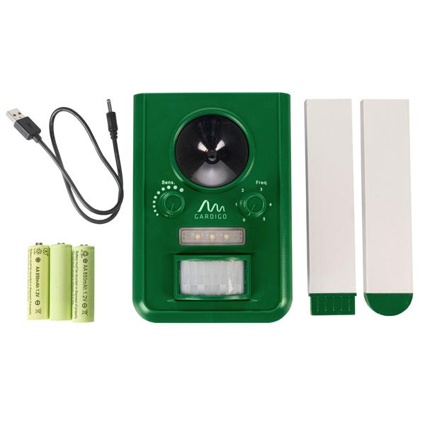 2er-Set Universal Solar Tiervertreiber mit Ultraschall und Blitzlicht, Reichweite 10m, effektiv, tierfreundlich & umweltfreundlich