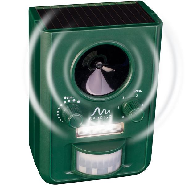 2er-Set Universal Solar Tiervertreiber mit Ultraschall und Blitzlicht, Reichweite 10m, effektiv, tierfreundlich & umweltfreundlich