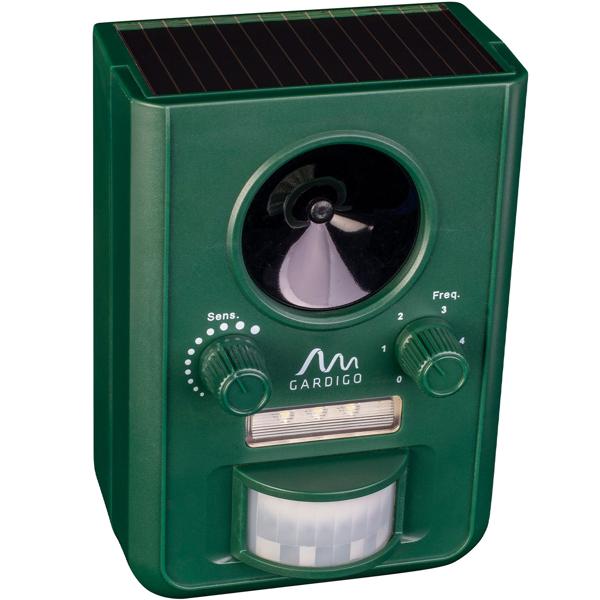 2er-Set Universal Solar Tiervertreiber mit Ultraschall und Blitzlicht, Reichweite 10m, effektiv, tierfreundlich & umweltfreundlich