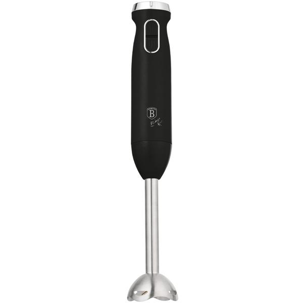 Eleganter 800W Stabmixer: Design-Highlight in der Trendfarbe mattschwarz, aus robustem Edelstahl für kraftvolles Mixen von Smoothies, Suppen, Saucen