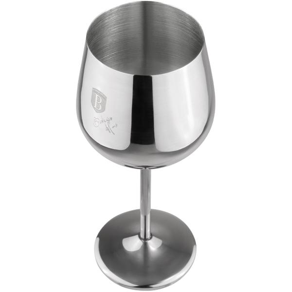 Elegantes 4tlg. Metall Weinglas Set, silber: Unzerbrechlich & stilvoll für Weinliebhaber, Robust, kühlend & für besondere Momente 