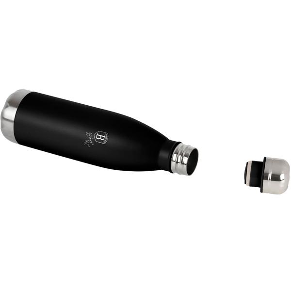 Hochwertige 0,5L Edelstahl Thermosflasche in matt-schwarz: Für heiße & kalte Getränke, auslaufsicher, doppelwandig & ein stilvoller Begleiter für unterwegs