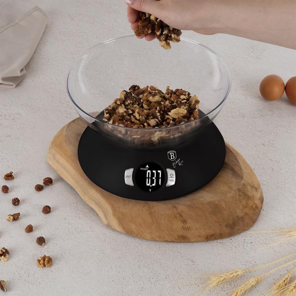 Digitale Küchenwaage mit Schüssel & Tara: Präzises Wiegen bis 5 kg, einfach zu reinigen & vielseitig, für Backen & Kochen