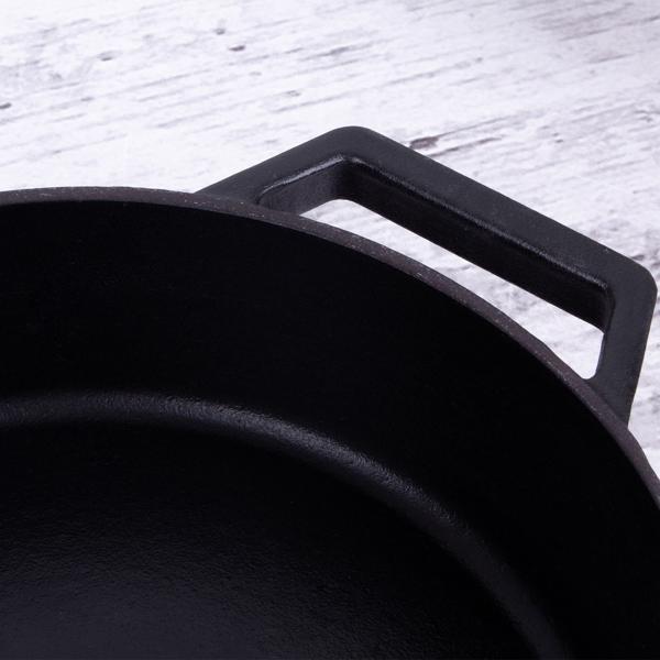 Hochwertiges Gusseisen-Töpfe-Set mit Deckel, 3-tlg., schwarz-roségold - Für perfektes Schmoren & Braten - Robust & langlebig kochen