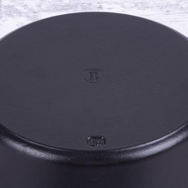 Hochwertiges Gusseisen-Töpfe-Set mit Deckel, 3-tlg., schwarz-roségold - Für perfektes Schmoren & Braten - Robust & langlebig kochen