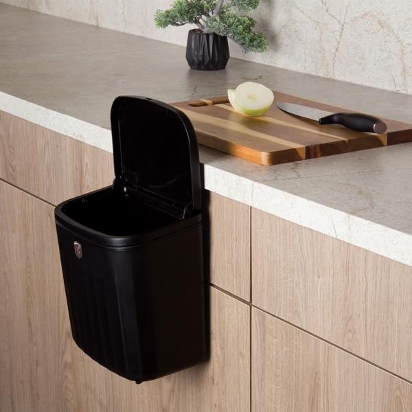 Design 7L Schranktür-Mülleimer mit Haken: Platzsparend & komfortabel für die Küchenentsorgung, Hygienisch & einfach anzubringen