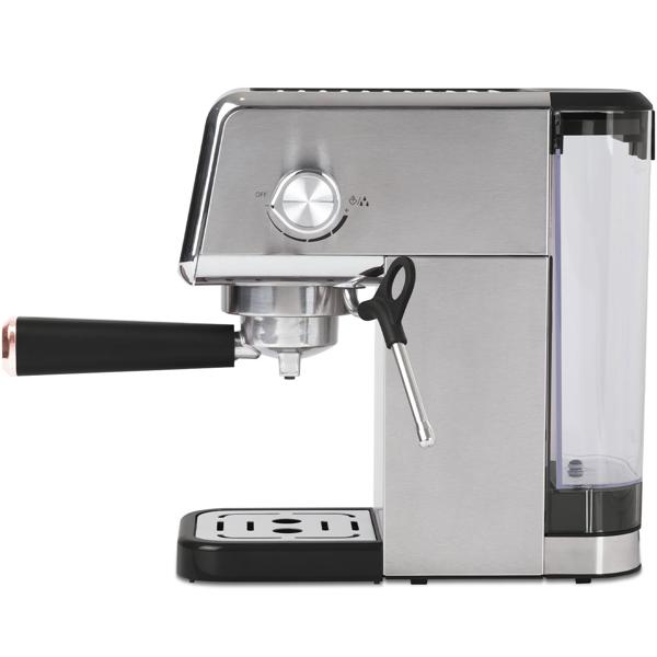 Digitale Siebträger-Espressomaschine, 20 bar: Schwarz-Roségold, 1350 Watt, Für den perfekten Kaffeegenuss