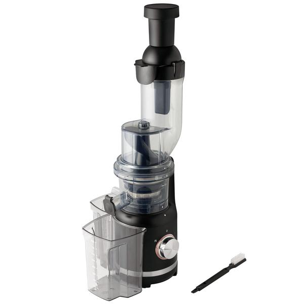 Effizienter 300W Entsafter (Slow Juicer) in Schwarz/Roségold: Für gesunde Säfte mit vollem Geschmack, leise, einfache Reinigung & ein Blickfang in jeder Küche