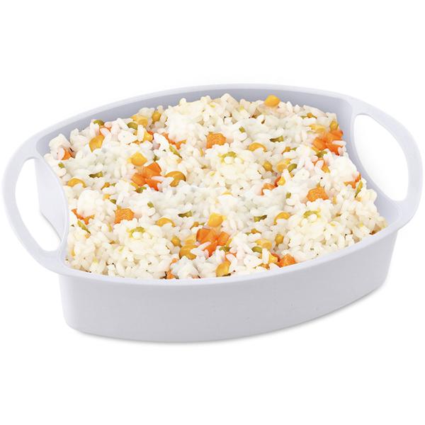 Elektrischer Dampfgarer (6L, 800W), schwarz-roségold: Für schonendes & gesundes Kochen, 2 Etagen, Timer & Abschaltautomatik, Vitamine erhalten, leicht & schnell