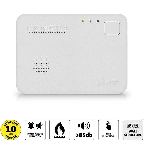 Zuverlässiger Kohlenmonoxidmelder mit 85dB Alarm: Frühzeitige Warnung vor CO-Gefahr, lautstark & einfach zu installieren, für Ihre Sicherheit zu Hause