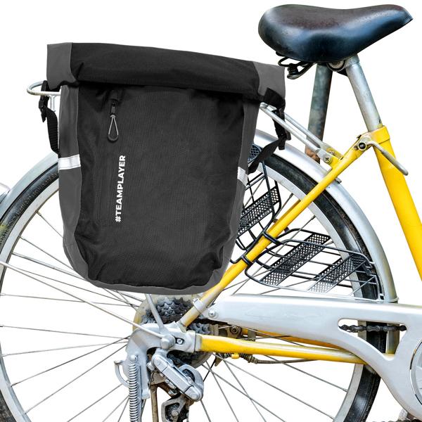 2in1 Fahrrad Gepäcktasche mit Rucksackfunktion, 20 l, schwarz: Für Pendler, Einkäufe & Touren, praktisch & vielseitig