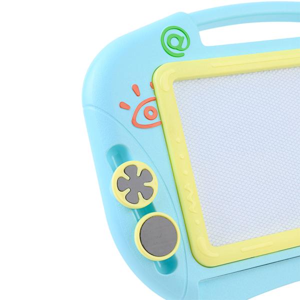 Magnetische Zaubertafel 32x23 cm – Wiederbeschreibbare Maltafel mit Magnetstift & 2 Stempeln, kreative Frühförderung und Reisespiel für Kinder