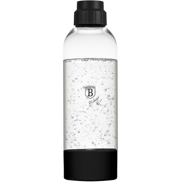 Wassersprudler-Flasche 1L (Schwarz): Für prickelnden Genuss & optimale Kohlensäure