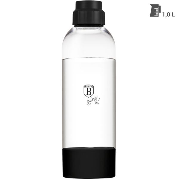 Wassersprudler-Flasche 1L (Schwarz): Für prickelnden Genuss & optimale Kohlensäure