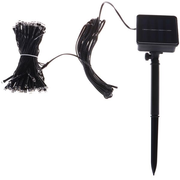 2er-Set Solar Lichterkette 100 warm-weisse LEDs, 12,5m: Schaffen Sie magisches Ambiente – Kabellos für Party & Terrasse