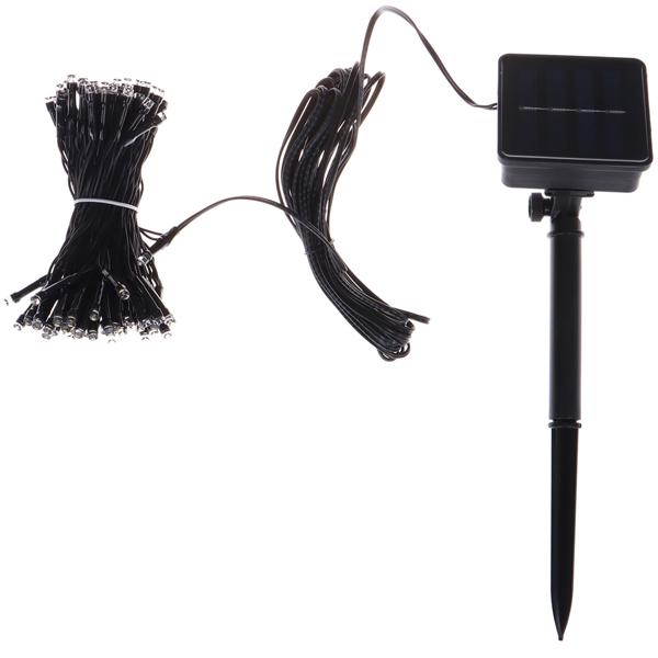 2er-Set Extralange Solar Lichterkette 12,5m: 100 warmweisse LEDs mit 8 Lichteffekten – Perfekte Gartendeko & Weihnachtsbeleuchtung