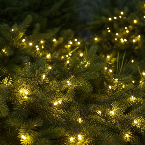 Extralange Solar Lichterkette 12,5m: 100 warmweisse LEDs mit 8 Lichteffekten – Perfekte Gartendeko & Weihnachtsbeleuchtung