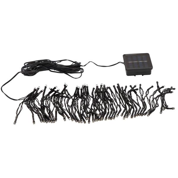 Extralange Solar Lichterkette 12,5m: 100 warmweisse LEDs mit 8 Lichteffekten – Perfekte Gartendeko & Weihnachtsbeleuchtung