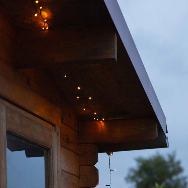 2er-Set Extralange Solar Lichterkette 12,5m: 100 warmweisse LEDs mit 8 Lichteffekten – Perfekte Gartendeko & Weihnachtsbeleuchtung