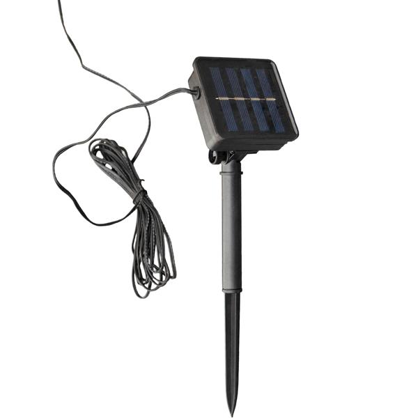 2er-Set Extralange Solar Lichterkette 12,5m: 100 warmweisse LEDs mit 8 Lichteffekten – Perfekte Gartendeko & Weihnachtsbeleuchtung