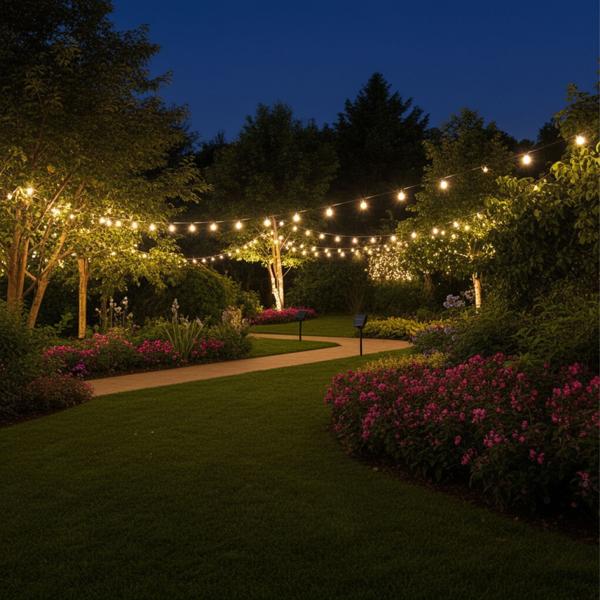 2er-Set Extralange Solar Lichterkette 12,5m: 100 warmweisse LEDs mit 8 Lichteffekten – Perfekte Gartendeko & Weihnachtsbeleuchtung