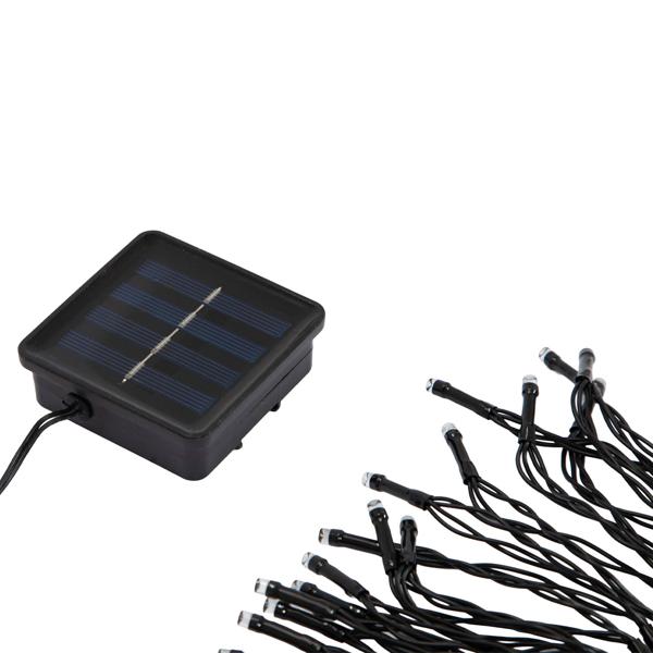 2er-Set Extralange Solar Lichterkette 12,5m: 100 warmweisse LEDs mit 8 Lichteffekten – Perfekte Gartendeko & Weihnachtsbeleuchtung