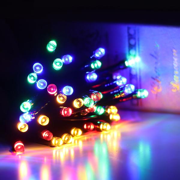 2er-Set Multicolor LED-Lichterkette für Innen und Aussen, 40 LEDs, bunt, Timer, IP44, Batterie, zauberhafte Lichteffekte Zuhause, Balkon oder Garten