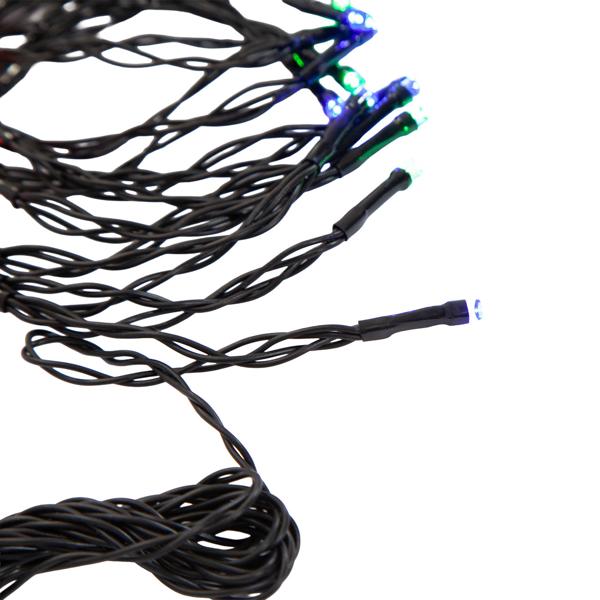 2er-Set Multicolor LED-Lichterkette für Innen und Aussen, 40 LEDs, bunt, Timer, IP44, Batterie, zauberhafte Lichteffekte Zuhause, Balkon oder Garten