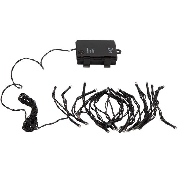 2er-Set Multicolor LED-Lichterkette für Innen und Aussen, 40 LEDs, bunt, Timer, IP44, Batterie, zauberhafte Lichteffekte Zuhause, Balkon oder Garten