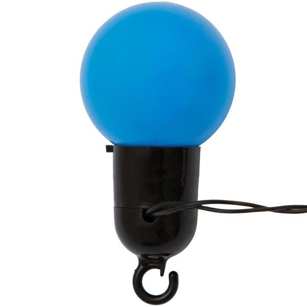 2er-Set Stimmungsvolle 4-farbige LED-Lichterkette mit 20 Glühbirnen, ca. 4 m, IP44: Farbenfrohe Lichtergirlande - Ideal für Garten, Balkon & Party